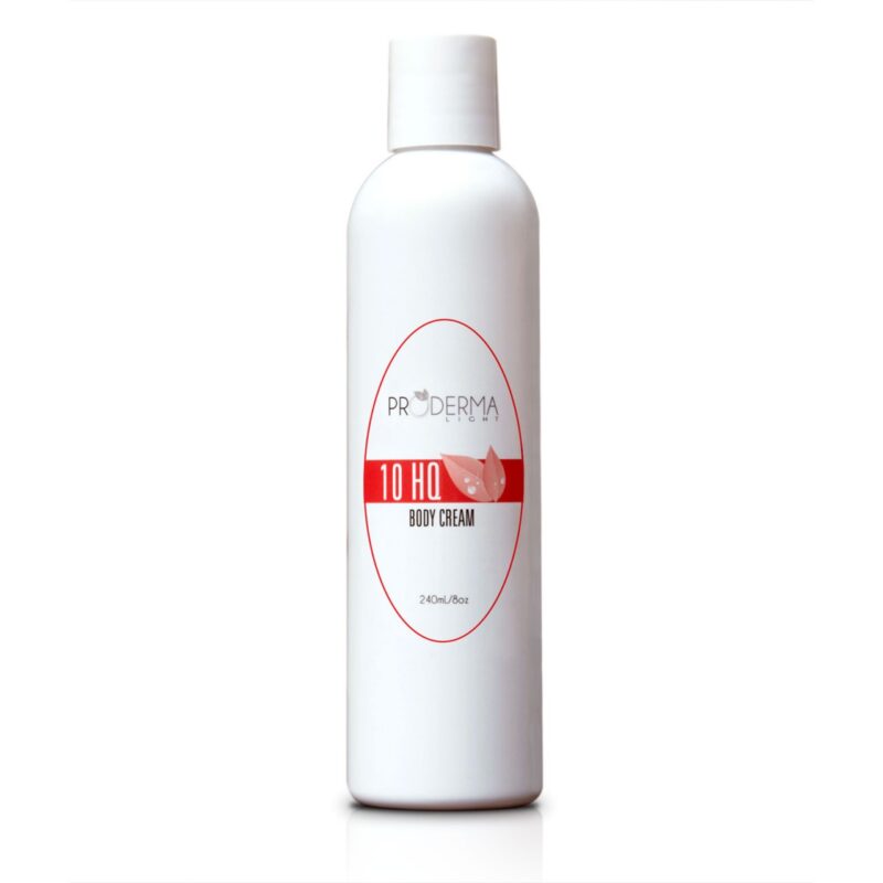 10% Hydroquinone Body Cream jar.