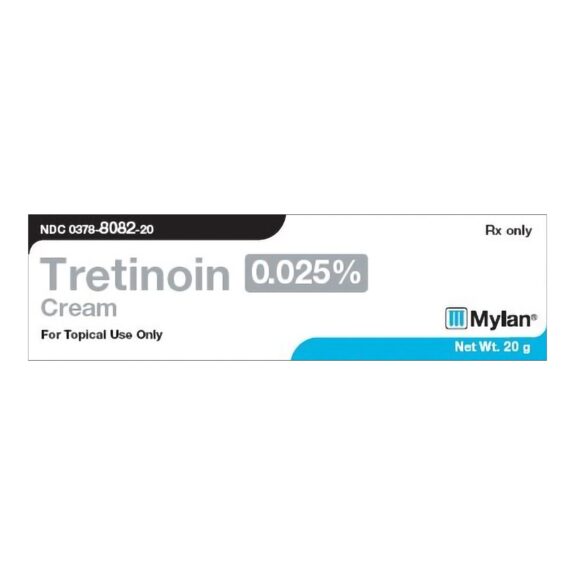 Acretin 0.025% topical retinoid cream.