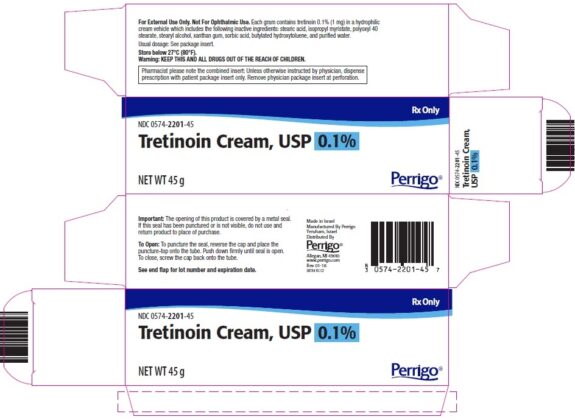 Tretinoin Cream 0.1% Perrigo - Product Image
