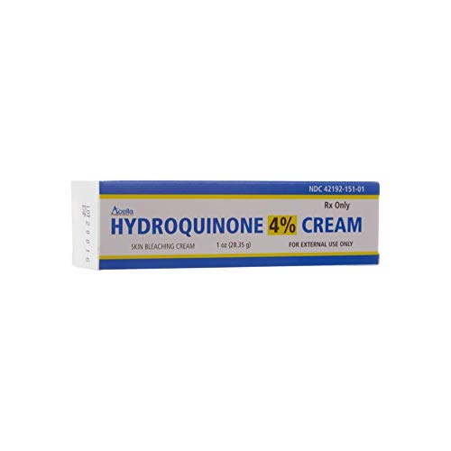 Hydroquinone 4% cream, skincare product.