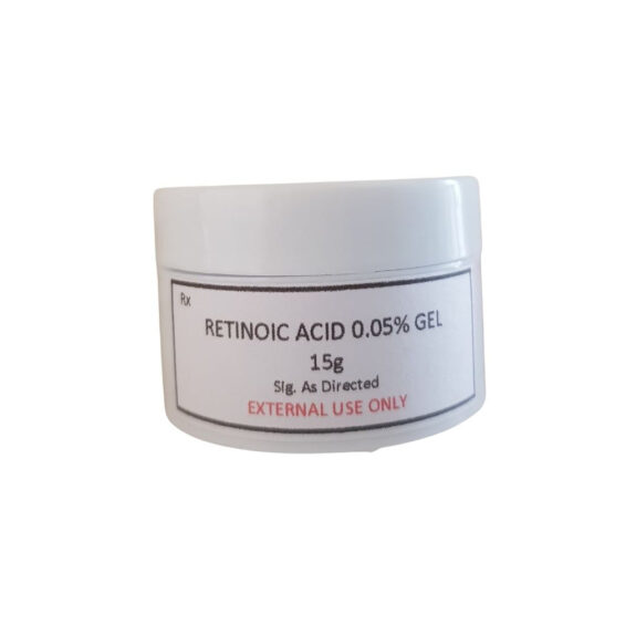 0.05% Retinoic Acid serum bottle