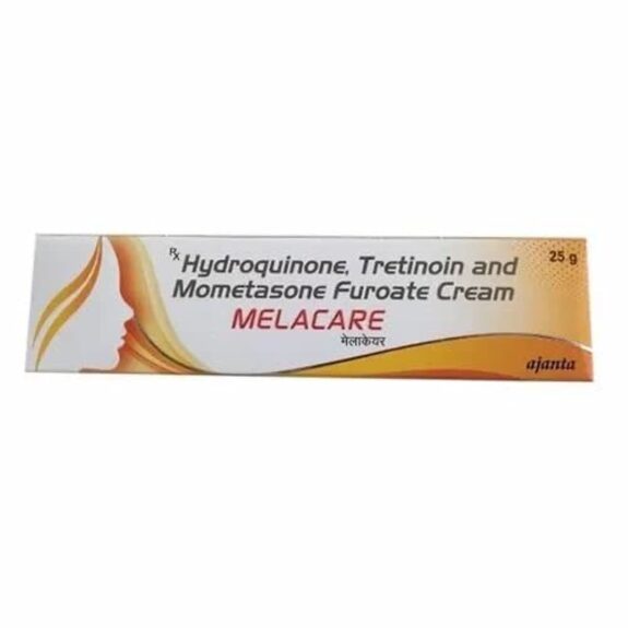 Melacare Hydroquinone cream, skincare product.