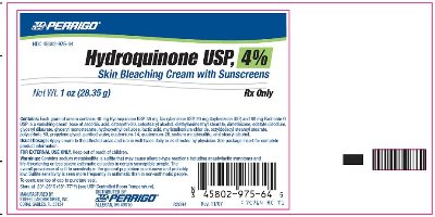 Hydroquinone cream with sunscreen.