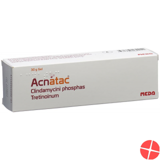 Acnatac Clindamycin topical acne treatment.