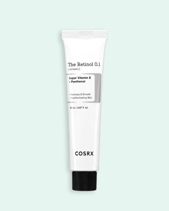 Retino 0.1 Cream jar, skincare product.