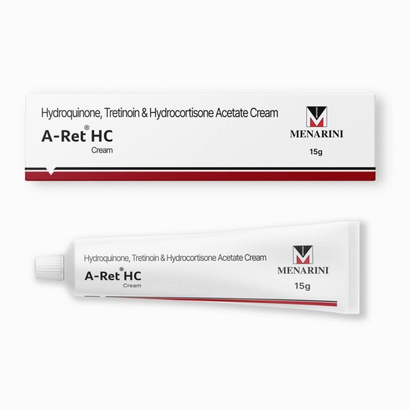 Ret Hc Cream tube, showing product packaging.