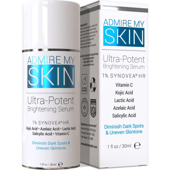 Hydroquinone Kojic Acid Serum for skin whitening.