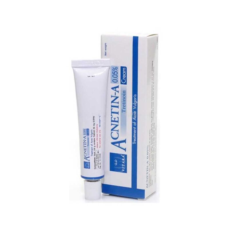 Acnetin Cream tube.