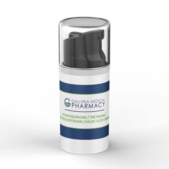 Hydrocortisone Hydroquinone Tretinoin cream tube.