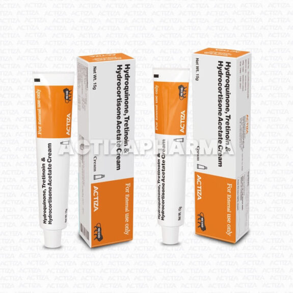 Hydrocortisone Tretinoin cream tube.