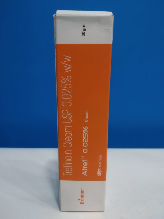 Atret 0.025% Cream tube.