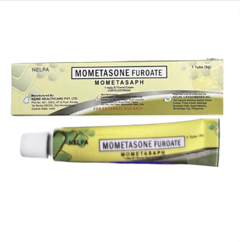 Mometasone Furoate nasal spray packaging.
