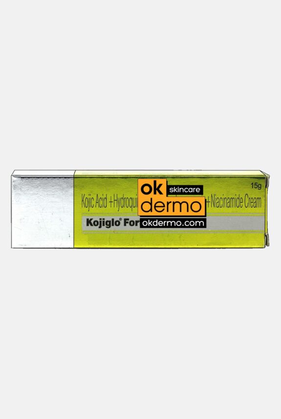 Kojic Acid Hydroquinone Tetrahydrocurcumin Niacinamide Cream jar