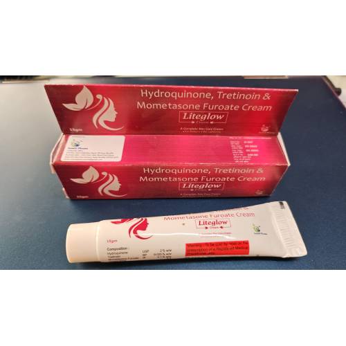Hydroquinone Mometasone Tretinoin cream tube