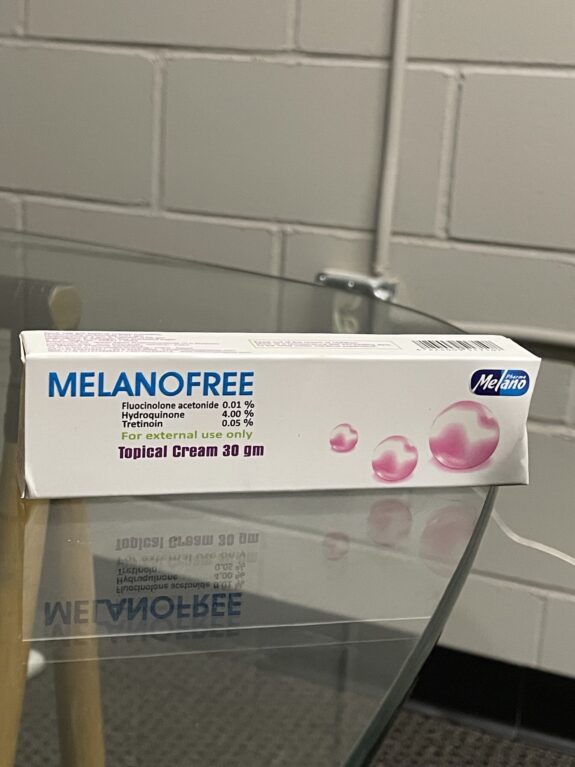 Melanofree Side Effects product packaging.