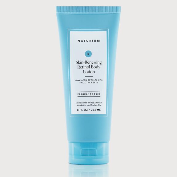 Body lotion with tretinoin. Moisturizing skin treatment.