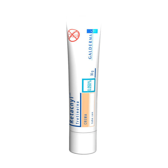 Retacnyl Galderma acne treatment medication packaging.