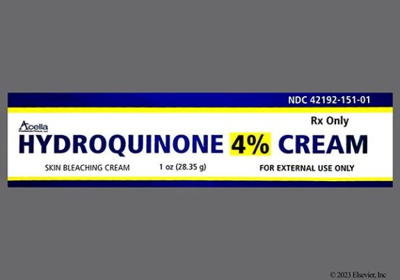 Hydroquinone 4% cream, GoodRx coupon.