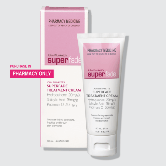 Hydroquinone Superfade skin lightening cream.