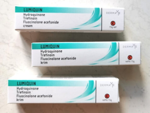 Lumiquin Hydroquinone cream jar