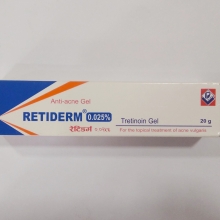 Retiderm 0.025% Gel tube