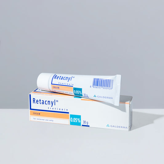 Retacnyl 0.05% Galderma acne treatment.