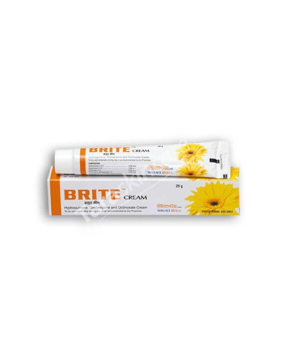 Brite Hydroquinone Cream jar.