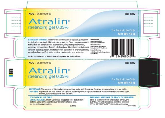 Atralin Tretinoin Gel 0.05% tube