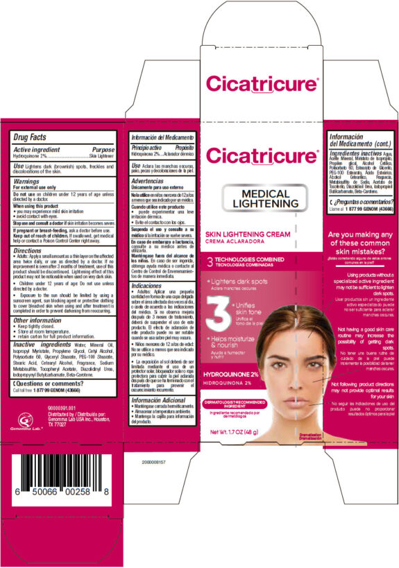 Cicatricure Hydroquinone cream tube