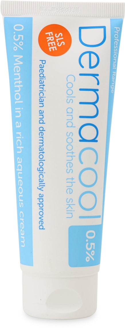 Dermacool Cream jar, soothing skin cream.