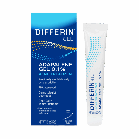 Differin Gel Retin-A acne treatment.