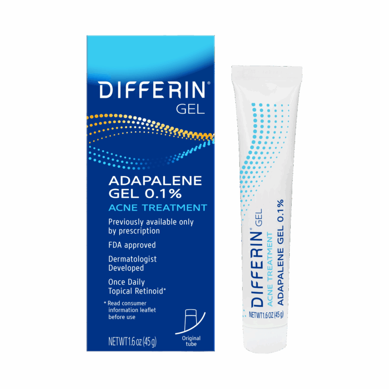 Differin Gel Retin-A acne treatment.