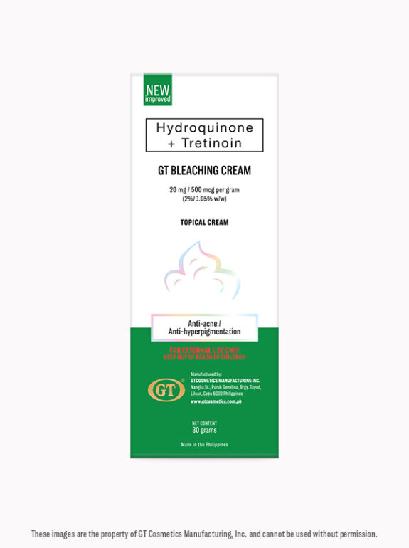 Gt Hydroquinone Tretinoin cream or lotion.