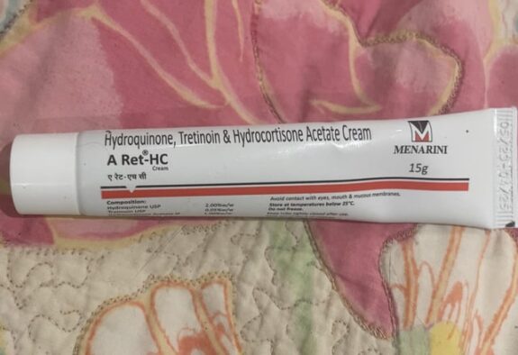 Hydroquinone Tretinoin Hydrocortisone Acetate Cream tube