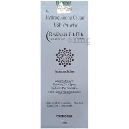 2 Hydroquinone Cream jar