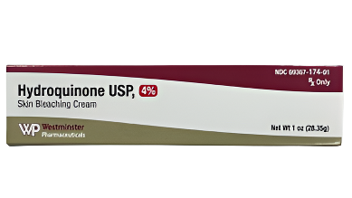 Eldoquin Hydroquinone cream tube.