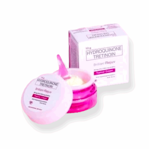 100 Hydroquinone Cream jar.
