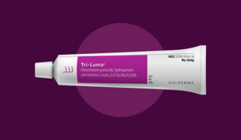 Triluma Cream: Product image showing packaging and/or application.