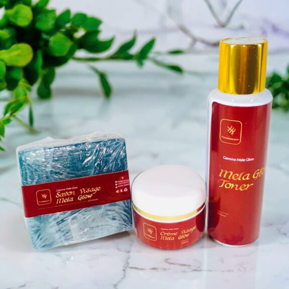 Melaglow before & after: showcasing improved skin tone and texture.