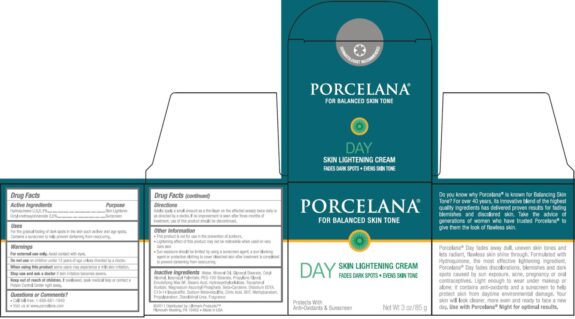 Hydroquinone Porcelana skin lightening cream.