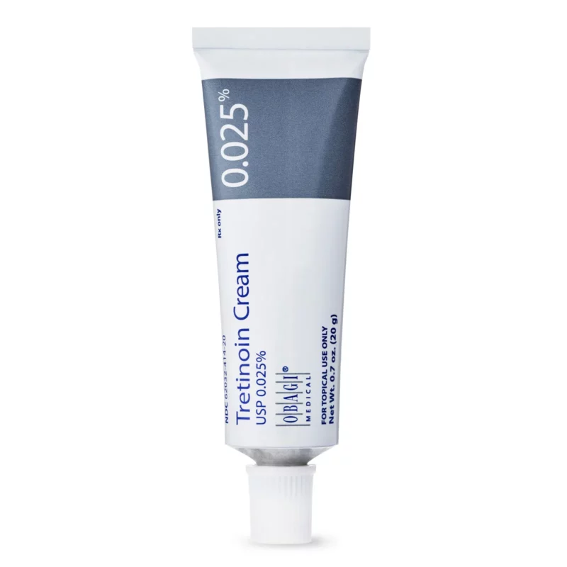 Tretinoin Cream 0.025% for wrinkle reduction.
