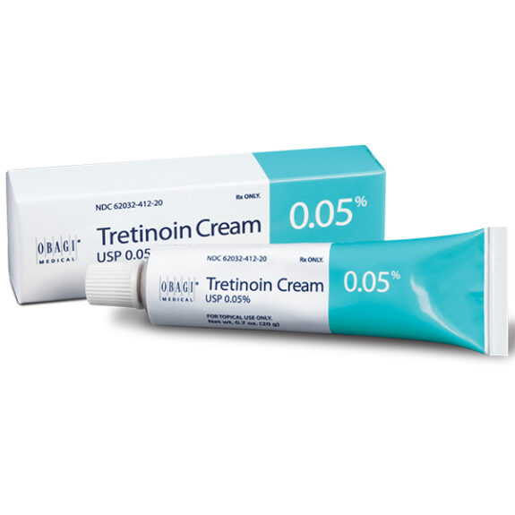 Tretinoina Crema 0.05% - Retinoid cream tube