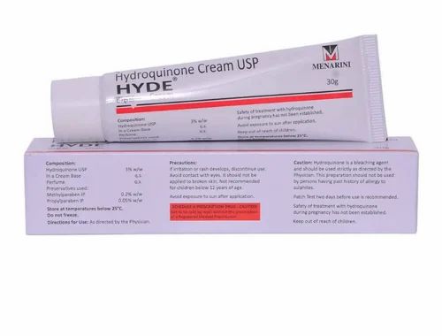 Hydroquinone Cream USP Hyde: Skin lightening cream.