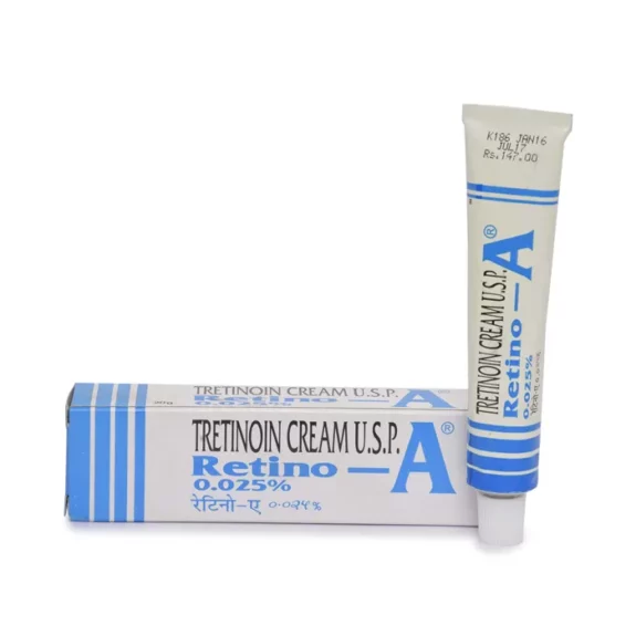 Tretinoin Cream 0.025% USP, Retino A.