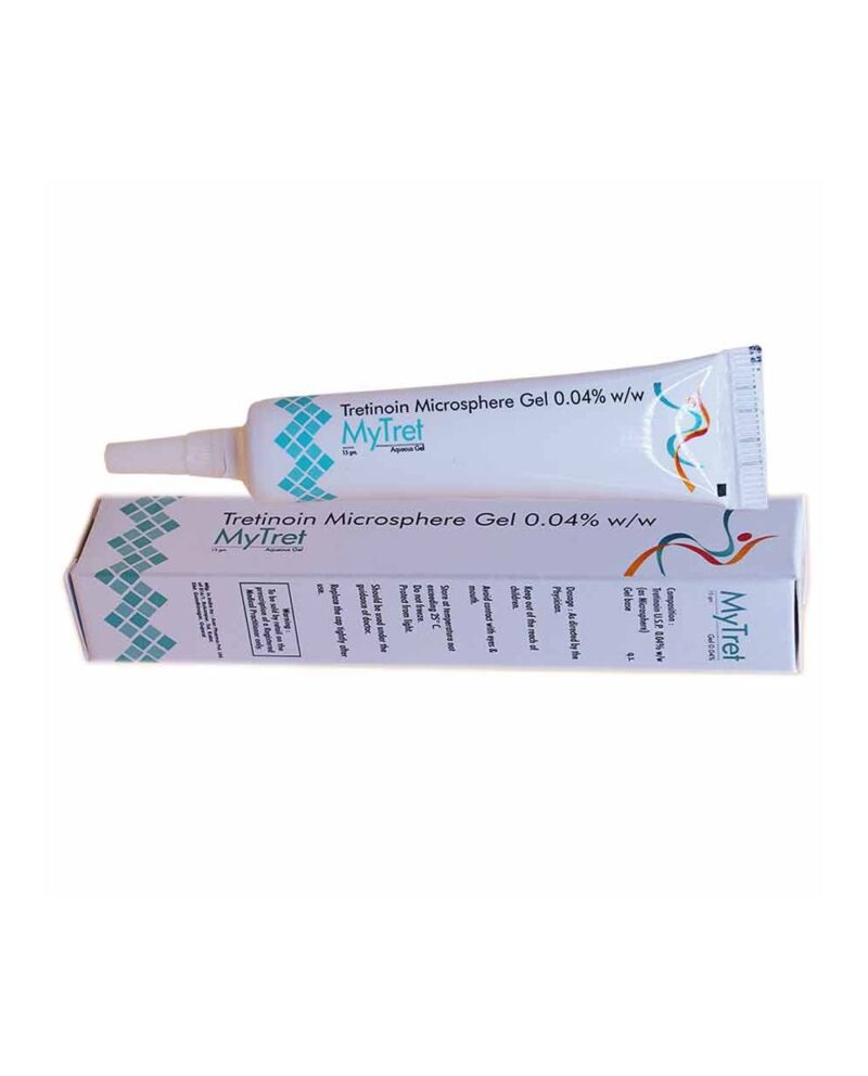 Tretinoin 0.04% gel tube.