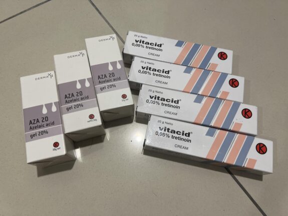 Vitacid 0.05% Tretinoin cream tube