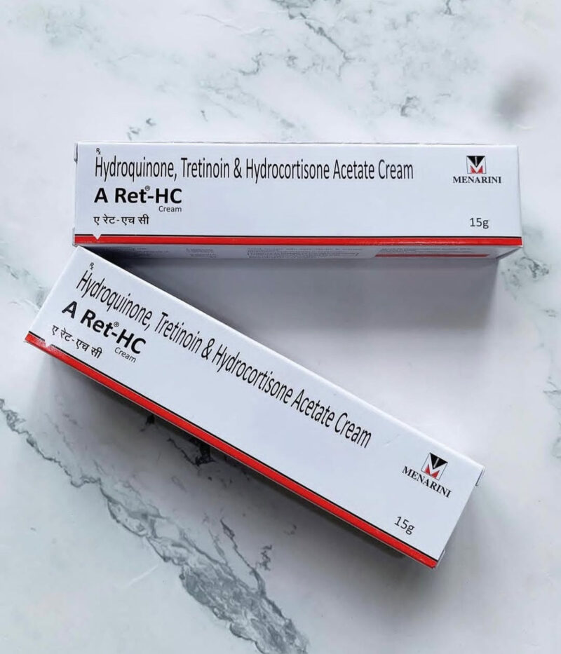 Hydroquinone and Tretinoin cream.