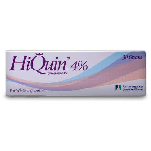 Hiquin 4 Hydroquinone skin lightening cream.