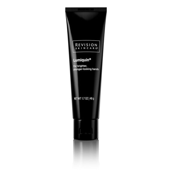 Lumiquin Cream Hydroquinone: jar of skin lightening cream.