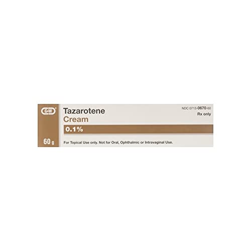 Tazorac acne treatment cream tube